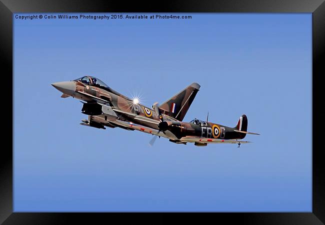 Spitfire and Typhoon Battle of Britain RIAT 1 Framed Print by Colin Williams Photography