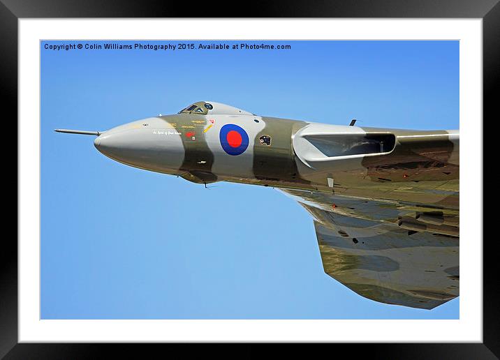  Avro Vulcan RIAT 2015 Framed Mounted Print by Colin Williams Photography
