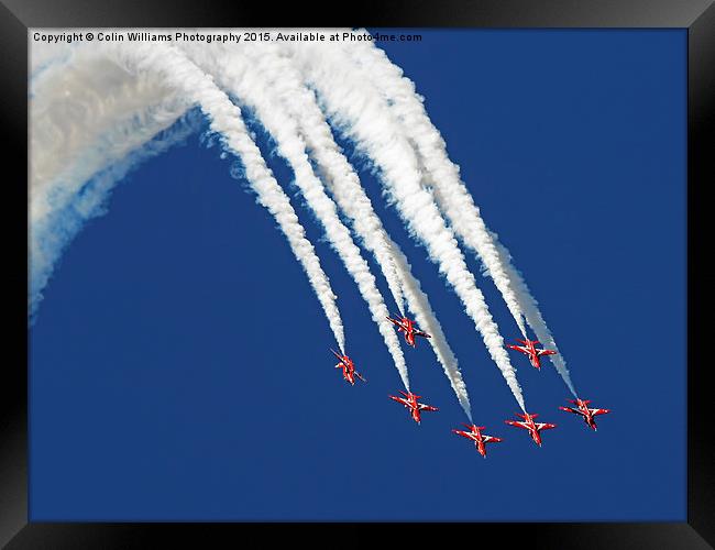 The Red Arrows RIAT 2015 1 Framed Print by Colin Williams Photography