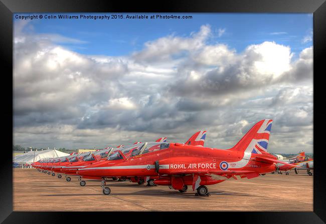   The Red Arrows RIAT 2015 2 Framed Print by Colin Williams Photography