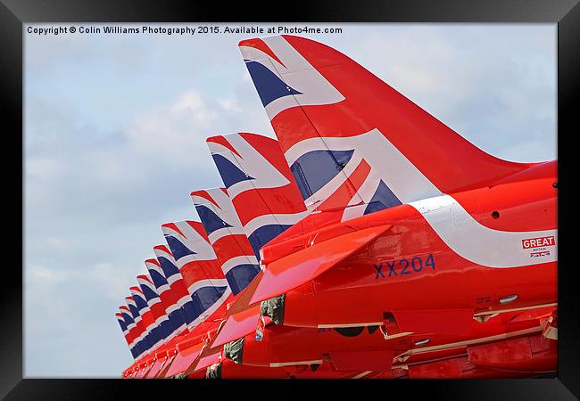  The Red Arrows RIAT 2015 3 Framed Print by Colin Williams Photography