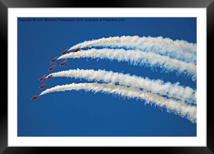  The Red Arrows RIAT 2015 5 Framed Mounted Print by Colin Williams Photography