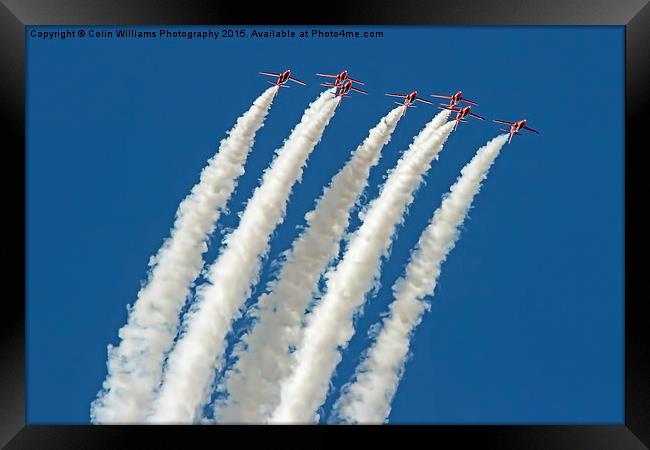   The Red Arrows RIAT 2015 8 Framed Print by Colin Williams Photography