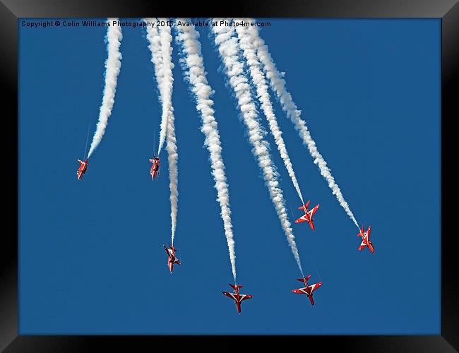  The Red Arrows RIAT 2015 9 Framed Print by Colin Williams Photography