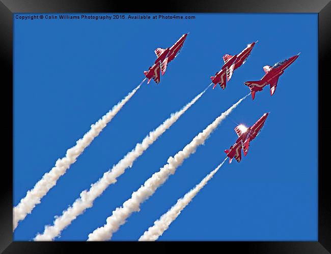  The Red Arrows RIAT 2015 8 Framed Print by Colin Williams Photography