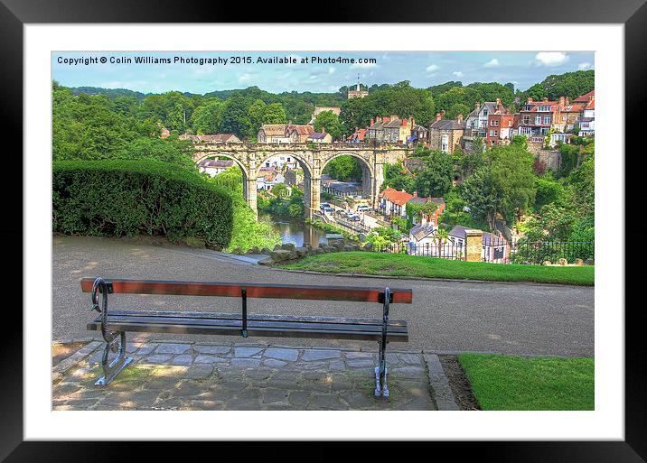 The View  Knaresborough  Yorkshire Framed Mounted Print by Colin Williams Photography