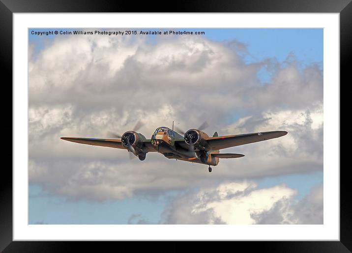  Bristol Blenheim RIAT 2015 3 Framed Mounted Print by Colin Williams Photography