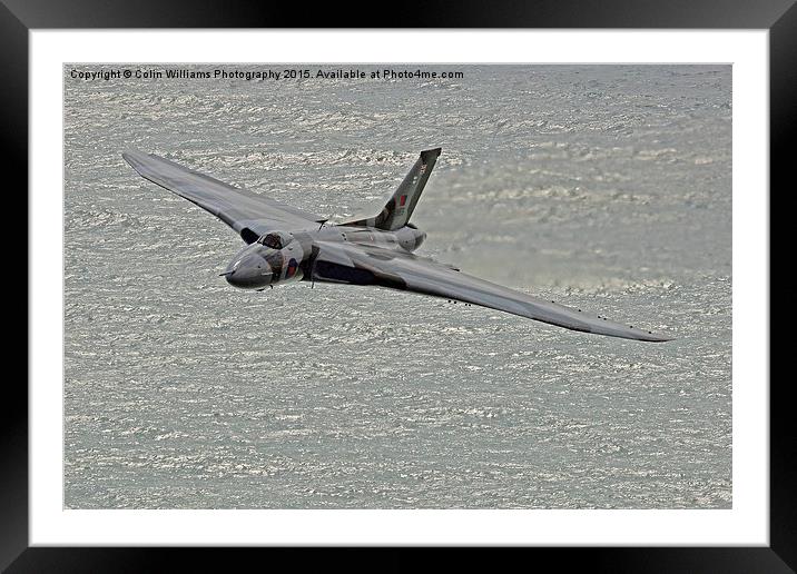  Vulcan XH558 from Beachy Head 2 Framed Mounted Print by Colin Williams Photography