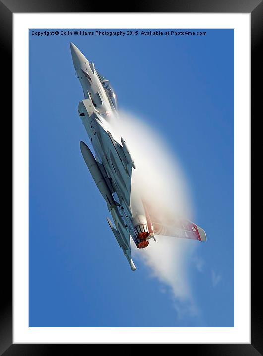  Afterburners On - Eurofighter Typhoon Framed Mounted Print by Colin Williams Photography