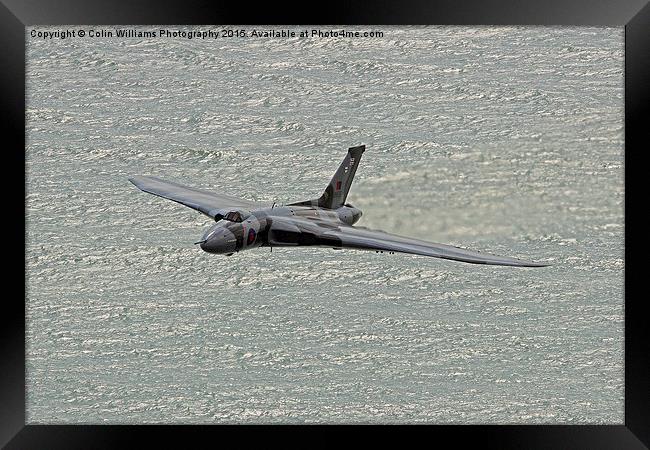  Vulcan XH558 from Beachy Head 6 Framed Print by Colin Williams Photography