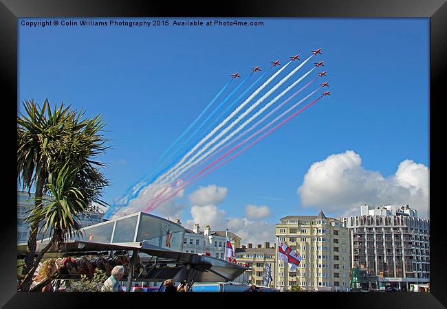   Red Arrows Eastbourne 2 Framed Print by Colin Williams Photography