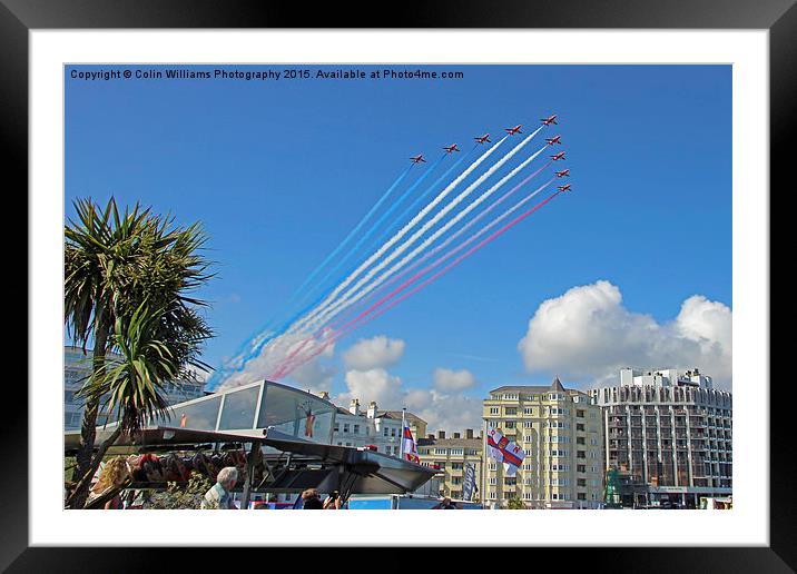   Red Arrows Eastbourne 2 Framed Mounted Print by Colin Williams Photography