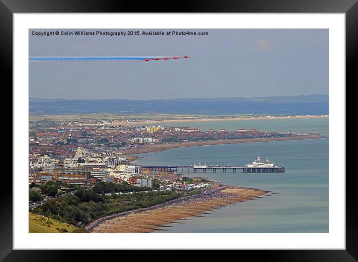   Red Arrows Eastbourne 4 Framed Mounted Print by Colin Williams Photography