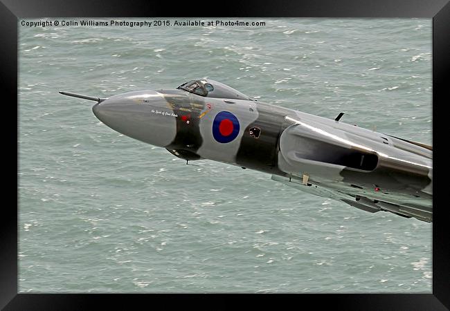  Vulcan XH558 from Beachy Head 7 Framed Print by Colin Williams Photography