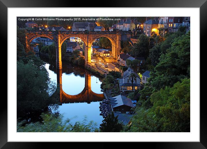  Night at  Knaresborough  1 Framed Mounted Print by Colin Williams Photography