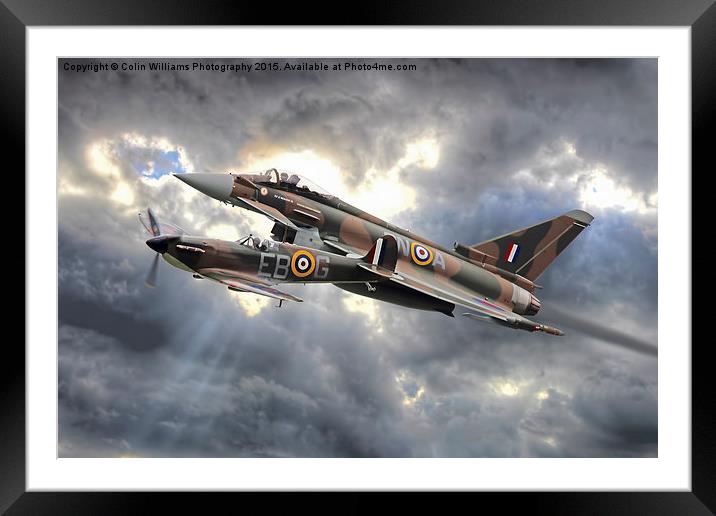   Spitfire and Typhoon Battle of Britain 2 Framed Mounted Print by Colin Williams Photography