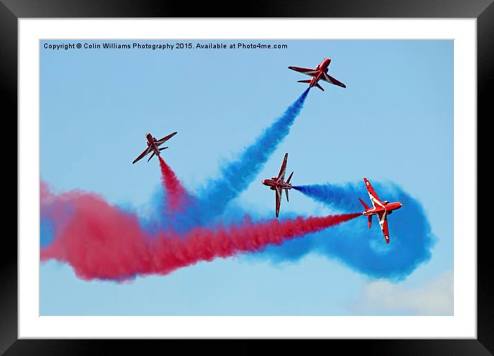 The Red Arrows RIAT 2015 15 Framed Mounted Print by Colin Williams Photography