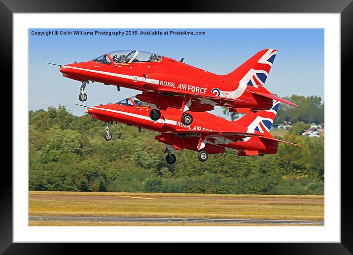  The Red Arrows RIAT 2015 17 Framed Mounted Print by Colin Williams Photography