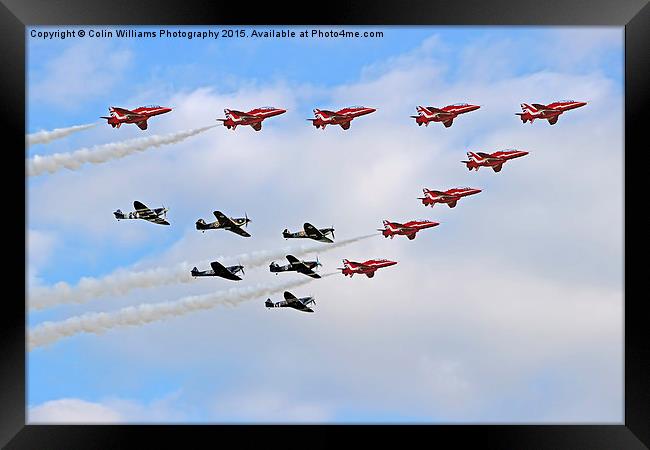  Battle of Britain Flypast Duxford Framed Print by Colin Williams Photography