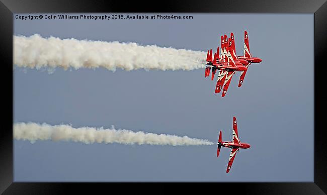  The Red Arrows Duxford 1 Framed Print by Colin Williams Photography