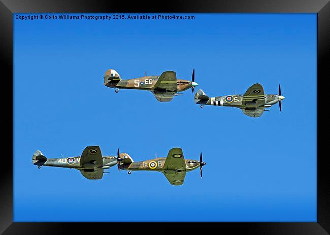  Hurricane And Spitfire 5 Framed Print by Colin Williams Photography