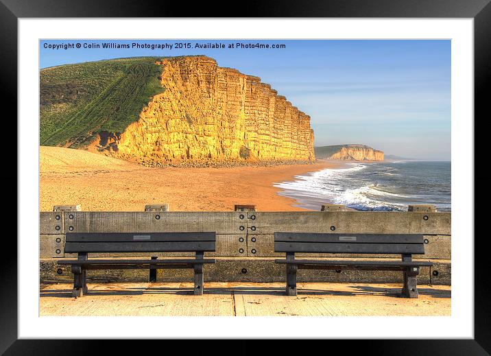 West Bay Dorset  Broadchurch 3 Framed Mounted Print by Colin Williams Photography