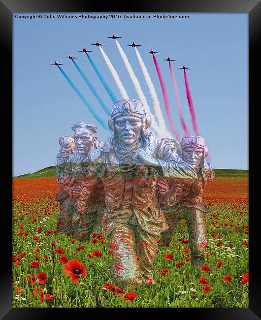 BOB 75  The Red Arrows Salute The Few Framed Print by Colin Williams Photography