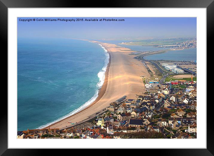  Chesil Beach Portland Dorset 1 Framed Mounted Print by Colin Williams Photography