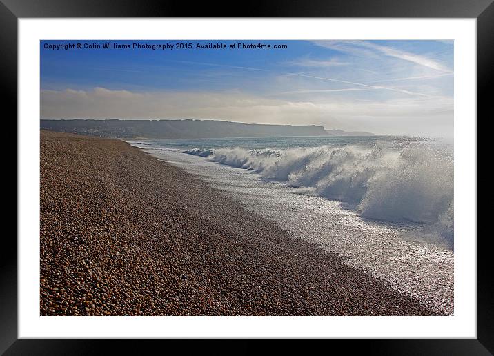   Chesil Beach Portland Dorset 2 Framed Mounted Print by Colin Williams Photography