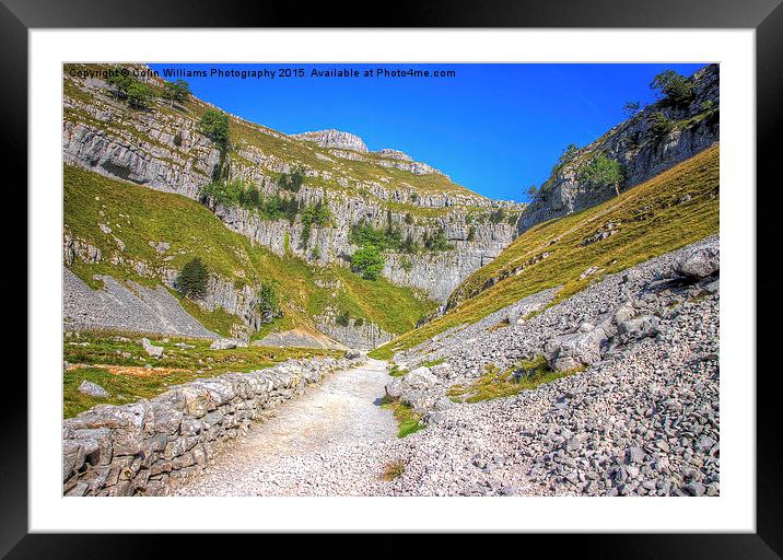   Gordale Scar 2 Framed Mounted Print by Colin Williams Photography