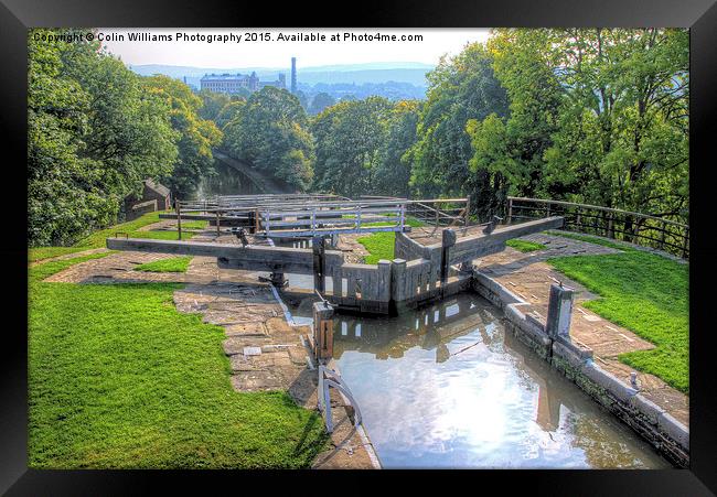  Bingley Five Rise Locks Yorkshire 1 Framed Print by Colin Williams Photography