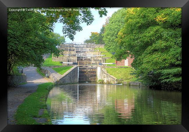  Bingley Five Rise Locks Yorkshire 3 Framed Print by Colin Williams Photography