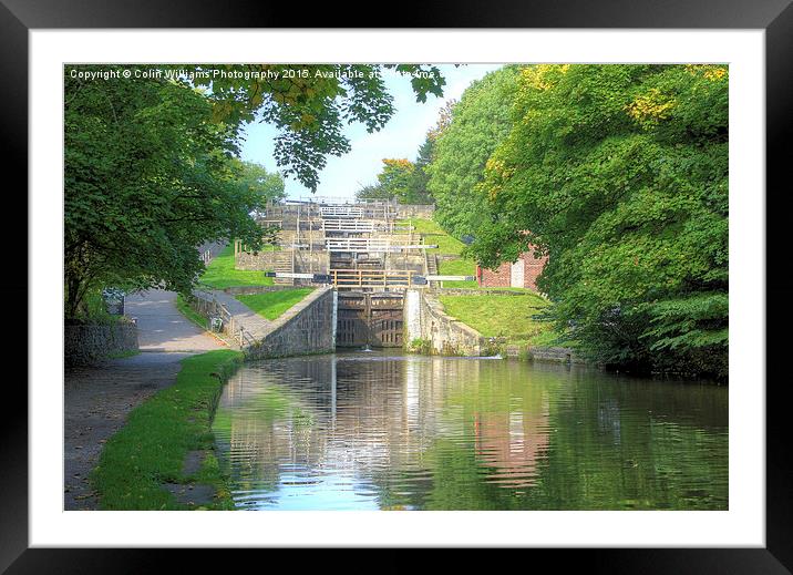  Bingley Five Rise Locks Yorkshire 3 Framed Mounted Print by Colin Williams Photography