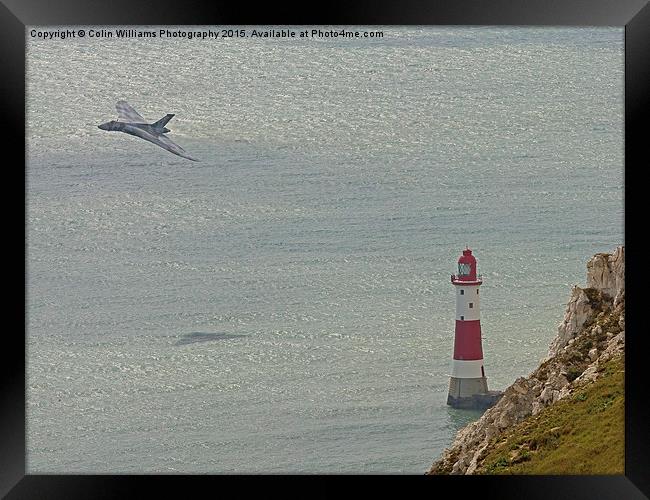   Vulcan XH558 from Beachy Head 8 Framed Print by Colin Williams Photography