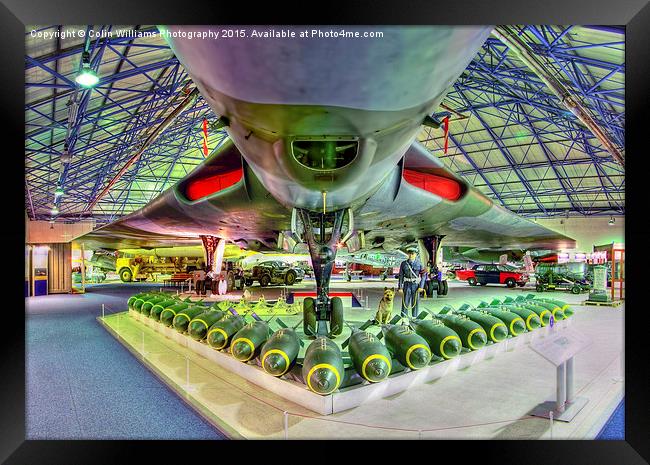  Vulcan and Bombs - R.A.F. Museum Hendon 2 Framed Print by Colin Williams Photography