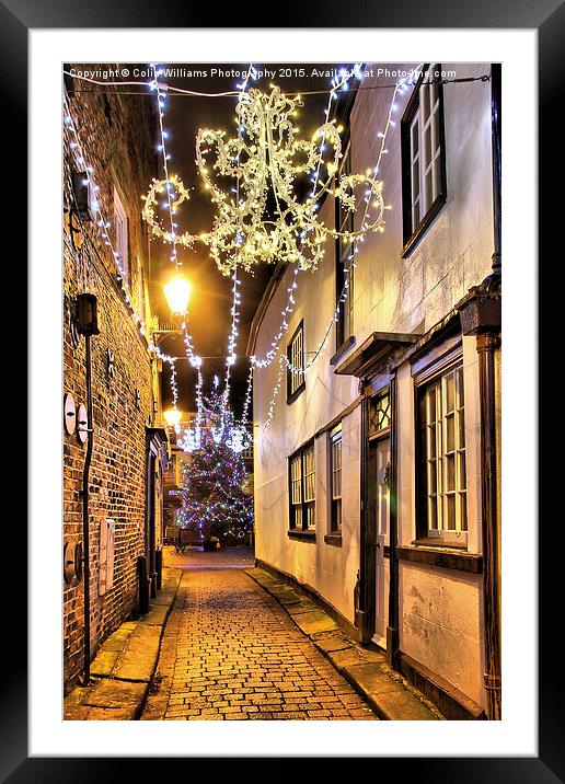  Christmas in Knaresborough 1 Framed Mounted Print by Colin Williams Photography