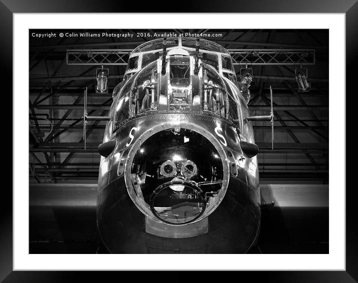 Avro Lancaster Framed Mounted Print by Colin Williams Photography