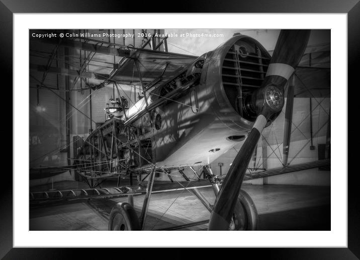 Restoring a Biplane Framed Mounted Print by Colin Williams Photography