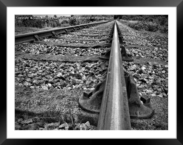 On The Right Track 1 Framed Mounted Print by Colin Williams Photography