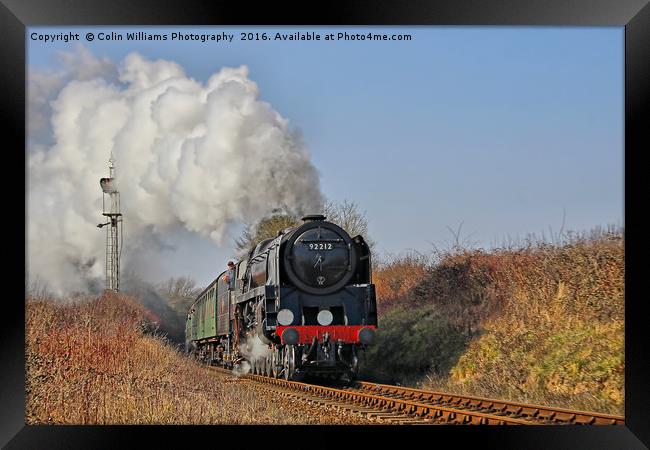 92212 Approaches Ropley 1 Framed Print by Colin Williams Photography