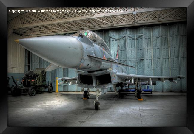 Eurofighter Typhoon At Rest  Framed Print by Colin Williams Photography