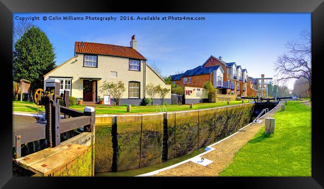 Thames Lock - Weybridge 2 Framed Print by Colin Williams Photography