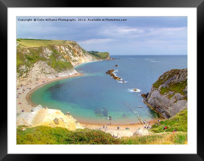 Man O War Bay Lulworth Cove Framed Mounted Print by Colin Williams Photography