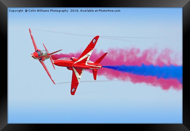 The Red Arrows Gypo Break Framed Print by Colin Williams Photography