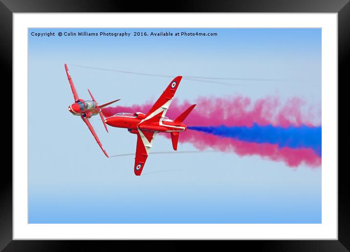 The Red Arrows Gypo Break Framed Mounted Print by Colin Williams Photography