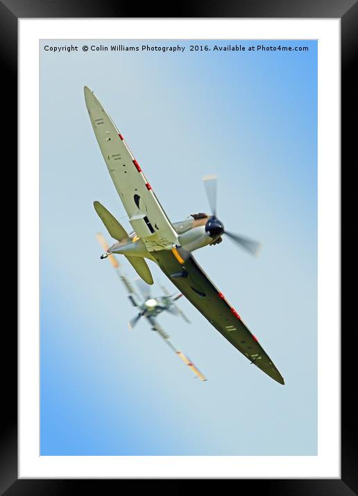 The Guy Martin Spitfire Tailchase Duxford Framed Mounted Print by Colin Williams Photography