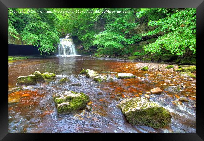 Cauldron Falls West Burton 2 Framed Print by Colin Williams Photography