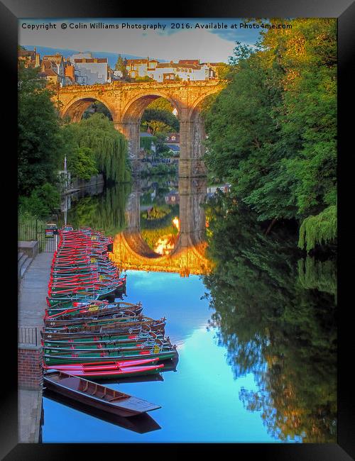 Knaresborough The Golden Hour Framed Print by Colin Williams Photography