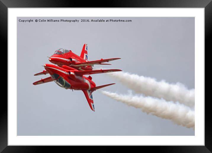 The Red Arrows RIAT 2016 1 Framed Mounted Print by Colin Williams Photography