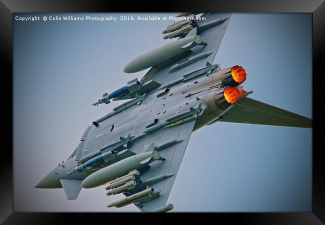 Eurofighter Typhoon RIAT 2016 - 2 Framed Print by Colin Williams Photography